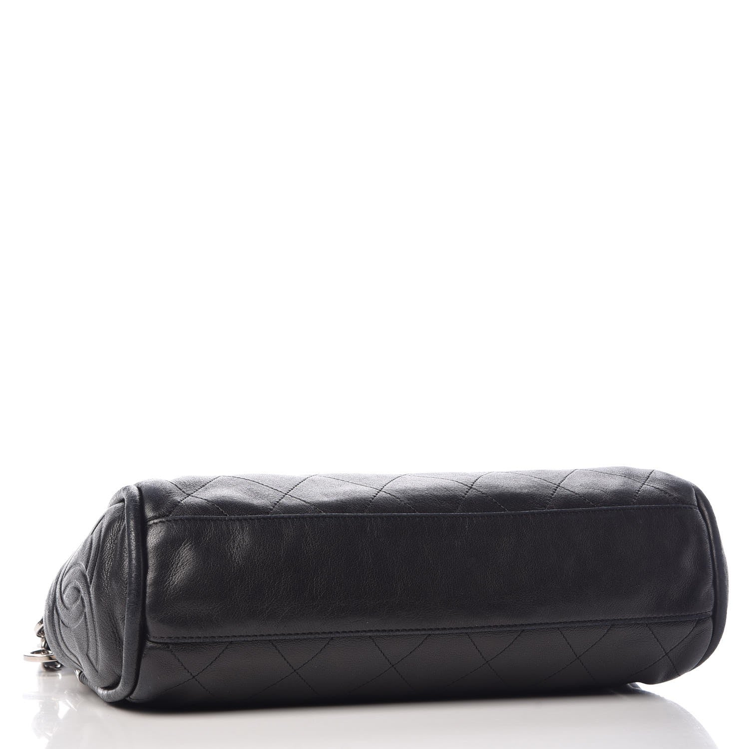 Chanel Lambskin Stitched Medium Ultimate Soft Tote Black 4 of 8