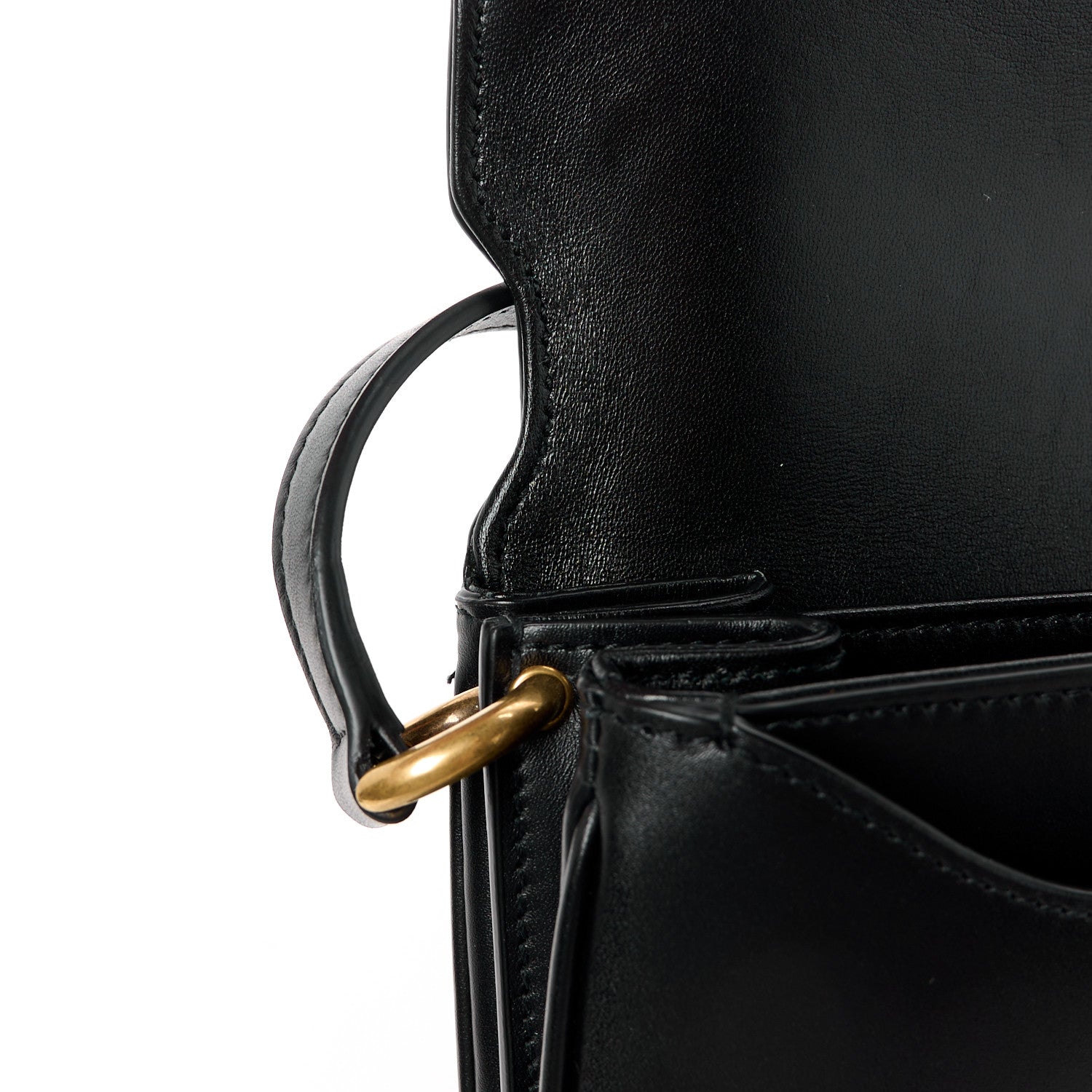 Saint Laurent Smooth Calfskin Le Maillon Satchel Black 13 of 14