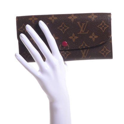 Louis Vuitton Monogram Emilie Wallet Fuchsia 2 of 8