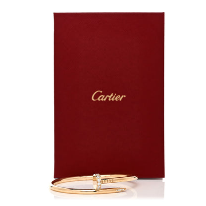 Cartier 18K Yellow Gold Diamond Juste Un Clou Bracelet 17 6 of 6