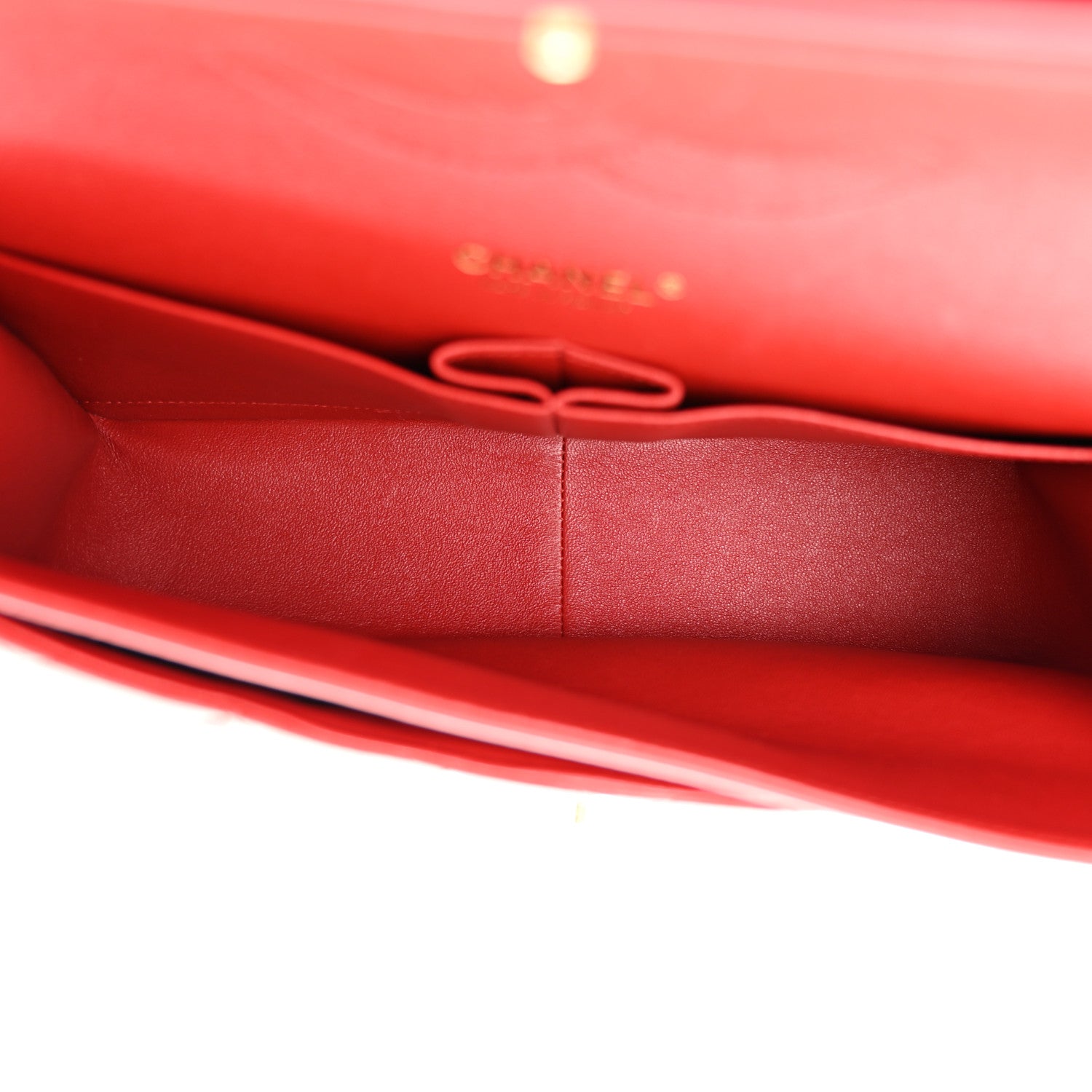 Chanel Lambskin Quilted Jumbo Double Flap Red 5 of 11