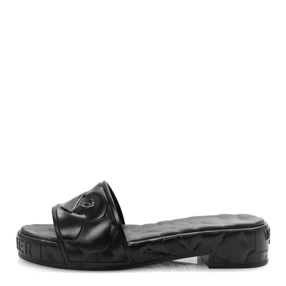 Valentino Garavani Rubber Atelier 03 Rose Edition 25/40mm Platform Slide Sandals 39 Black 1 of 8