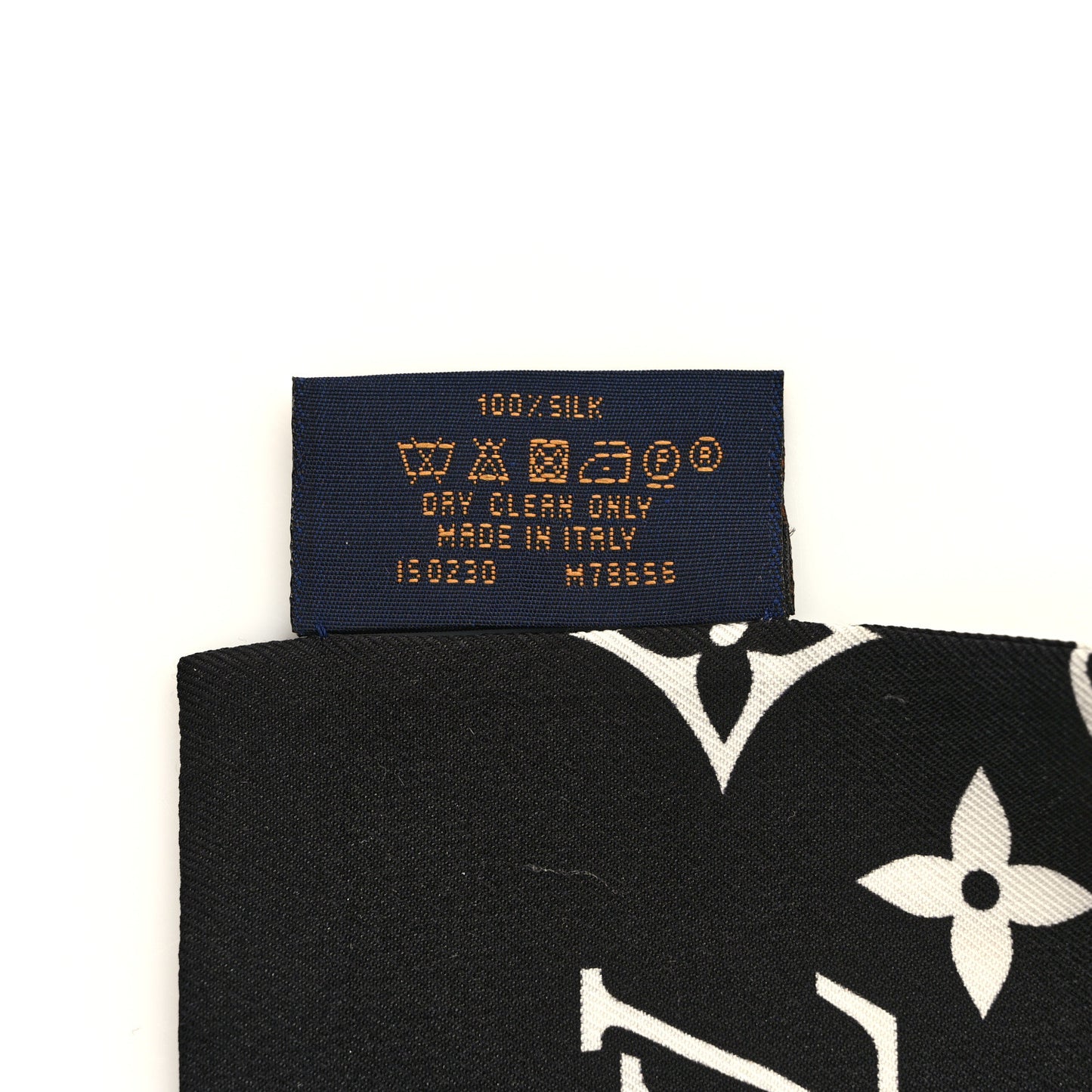 Silk Monogram Confidential Bandeau Black
