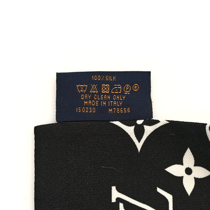 Louis Vuitton Silk Monogram Confidential Bandeau Black 4 of 5