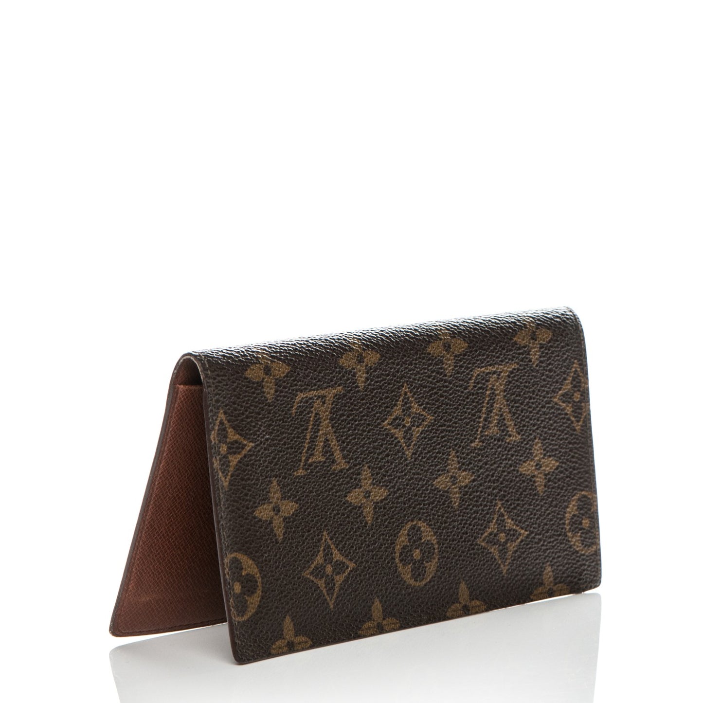 Monogram Simple Checkbook Holder Wallet Cover