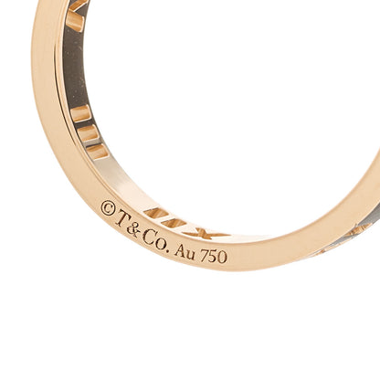 Tiffany 18K Rose Gold Diamond Atlas Pierced Ring 50 5.5 4 of 4