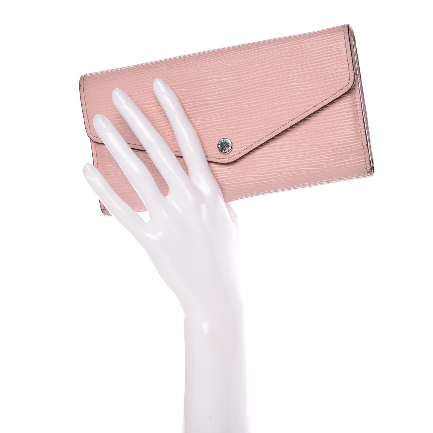 Louis Vuitton Epi Sarah Wallet NM Rose Ballerine 2 of 12