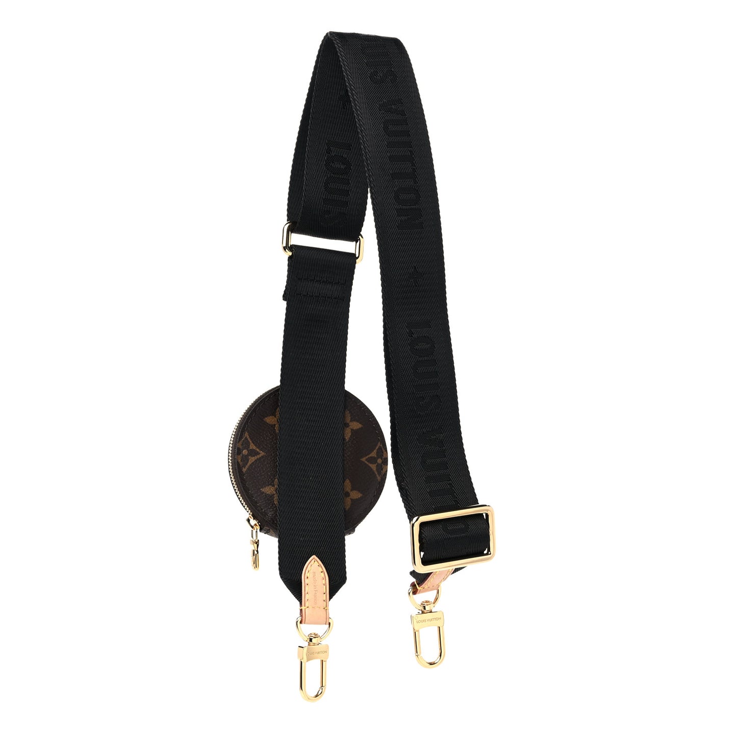 Monogram Multi Pochette Accessories Bandouliere Shoulder Strap Black