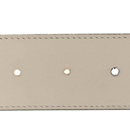 Gucci Calfskin Double G 40mm Belt 80 32 Mystic White 4 of 5
