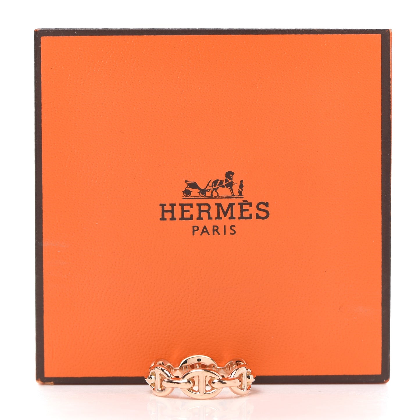 18K Rose Gold PM Chaine D'Ancre Enchainee Ring 51 5.75