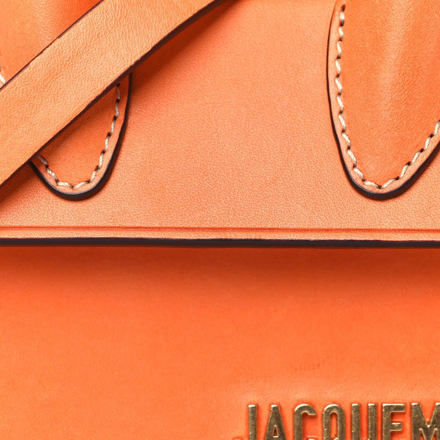 Jacquemus Smooth Calfskin Le Chiquito Orange 7 of 9