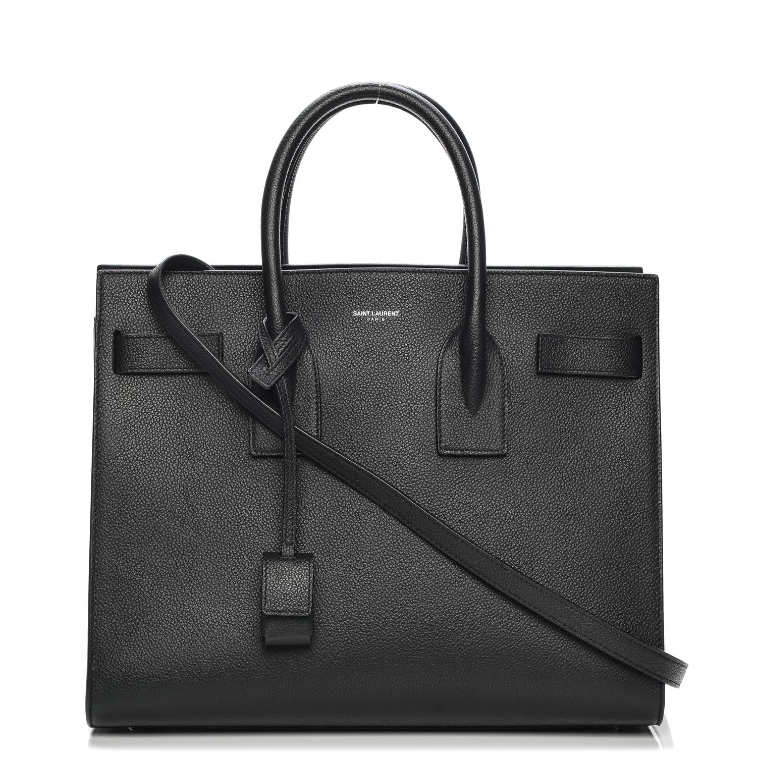 Saint Laurent Grained Calfskin Small Sac De Jour Black 1 of 14