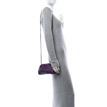 Bottega Veneta Nappa Intrecciato The Mini Pouch Eggplant 2 of 10