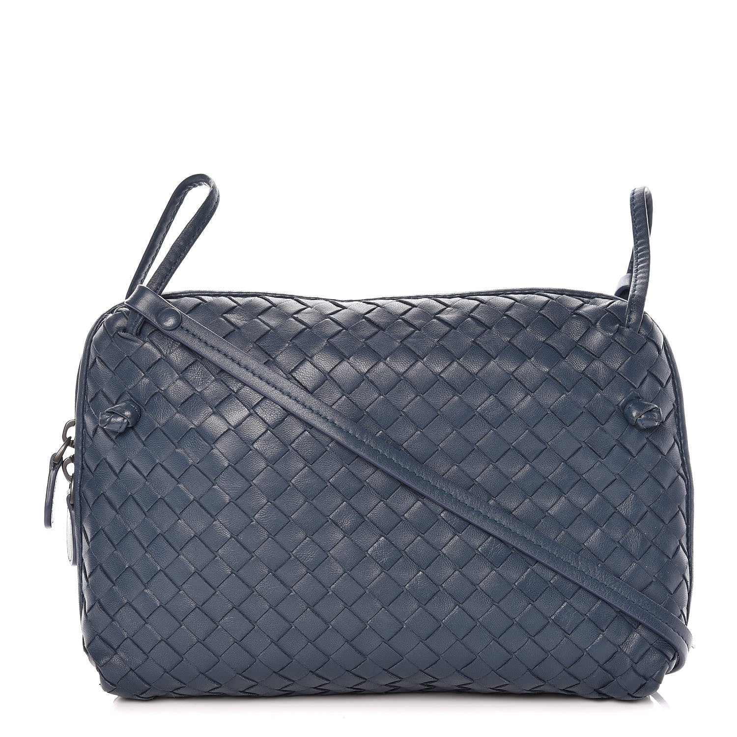 Bottega Veneta Nappa Intrecciato Pillow Crossbody Messenger Blue 1 of 10