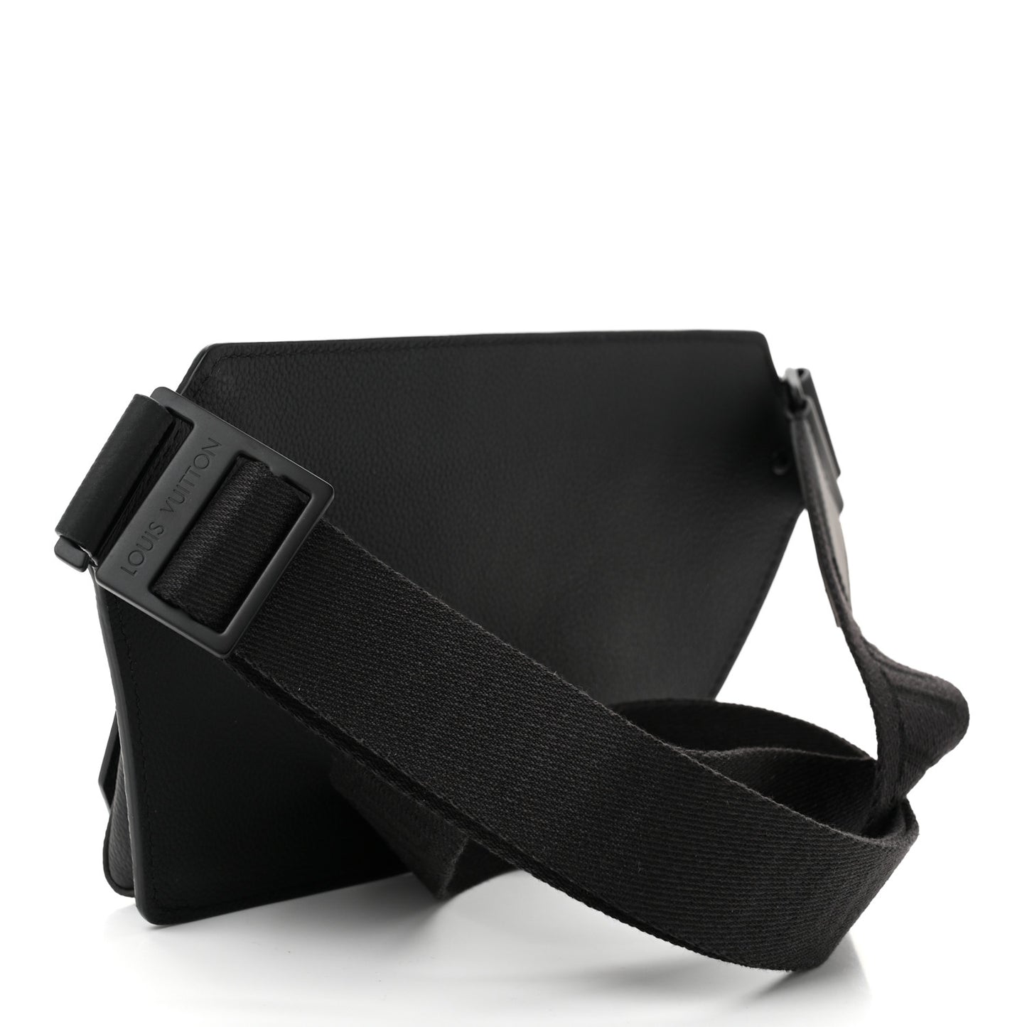 Grained Calfskin Aerogram Takeoff Sling Black