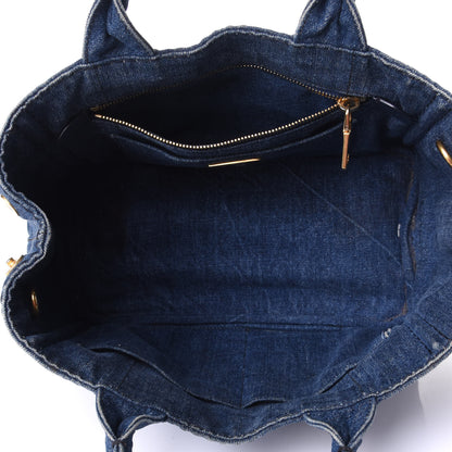 Prada Denim Small Logo Tote Avio 5 of 11