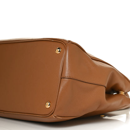 Prada Saffiano Medium Galleria Double Zip Tote Caramel 10 of 14