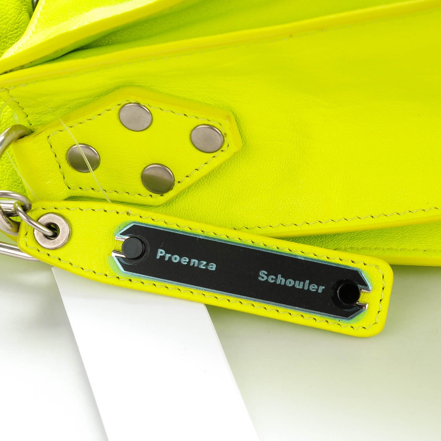 Proenza Schouler Lambskin Medium PS1 Satchel Sulfur 8 of 10