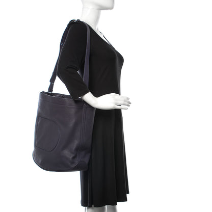 Delvaux Grained Calfskin Le Pin Tote Indigo 2 of 11