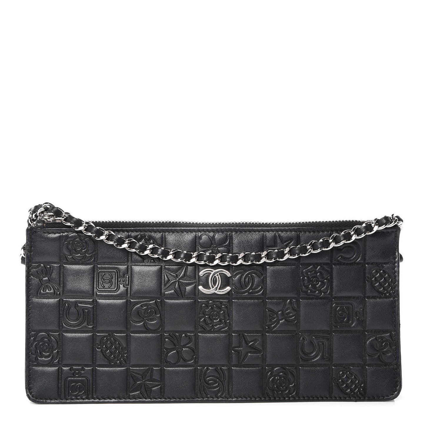 Lambskin Precious Symbols Pochette Black