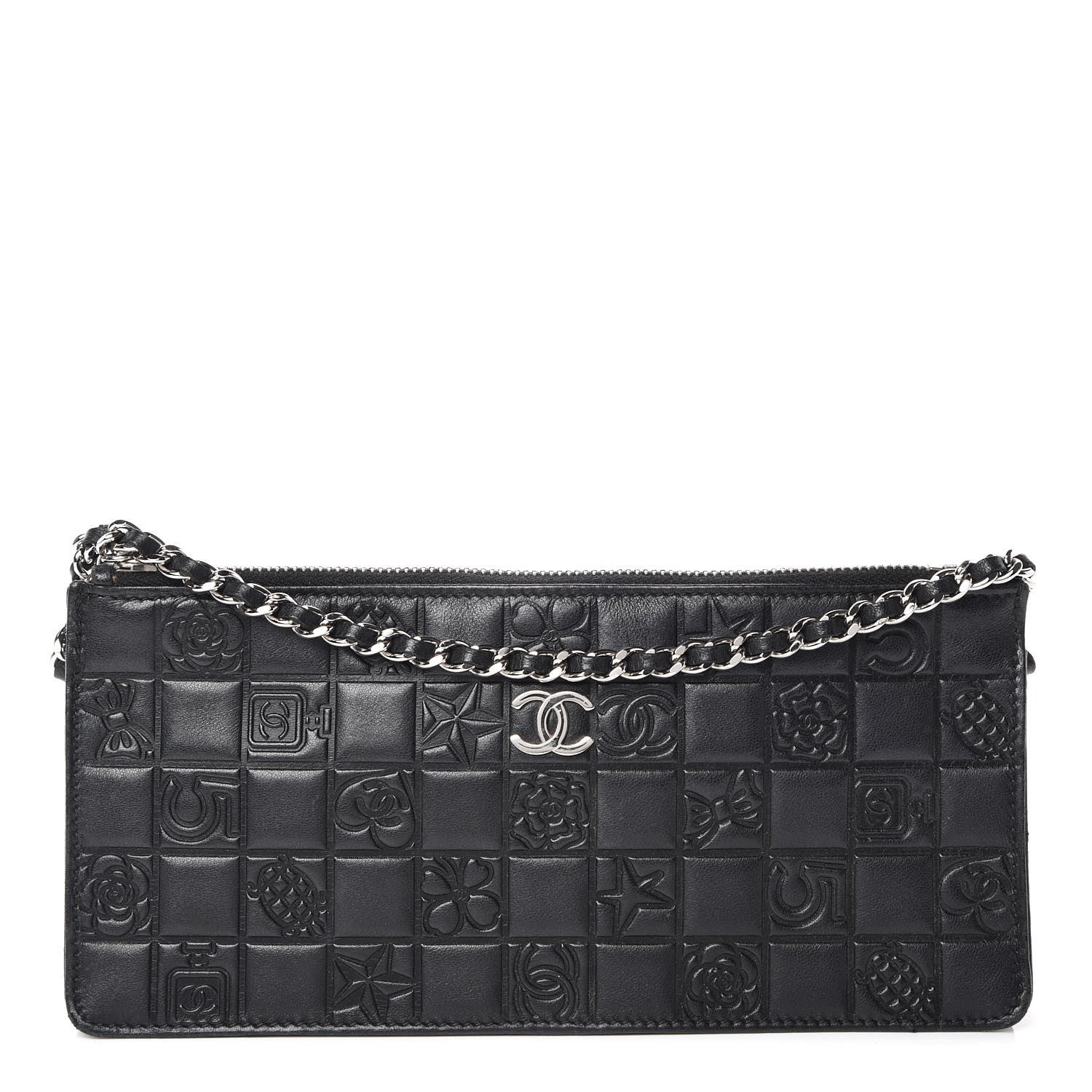 Chanel Lambskin Precious Symbols Pochette Black 1 of 11