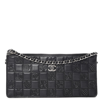 Chanel Lambskin Precious Symbols Pochette Black 1 of 11