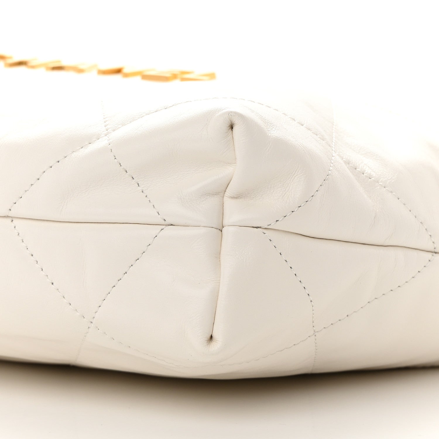 Chanel Shiny Calfskin Quilted Small Chanel 22 White 11 of 13