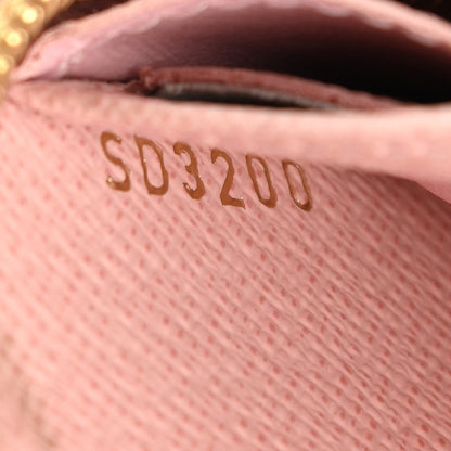 Louis Vuitton Damier Azur Zippy Wallet Rose Ballerine 7 of 11