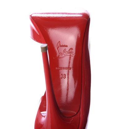 Christian Louboutin Patent Iriza 100 Pumps 38 Fraise 8 of 9