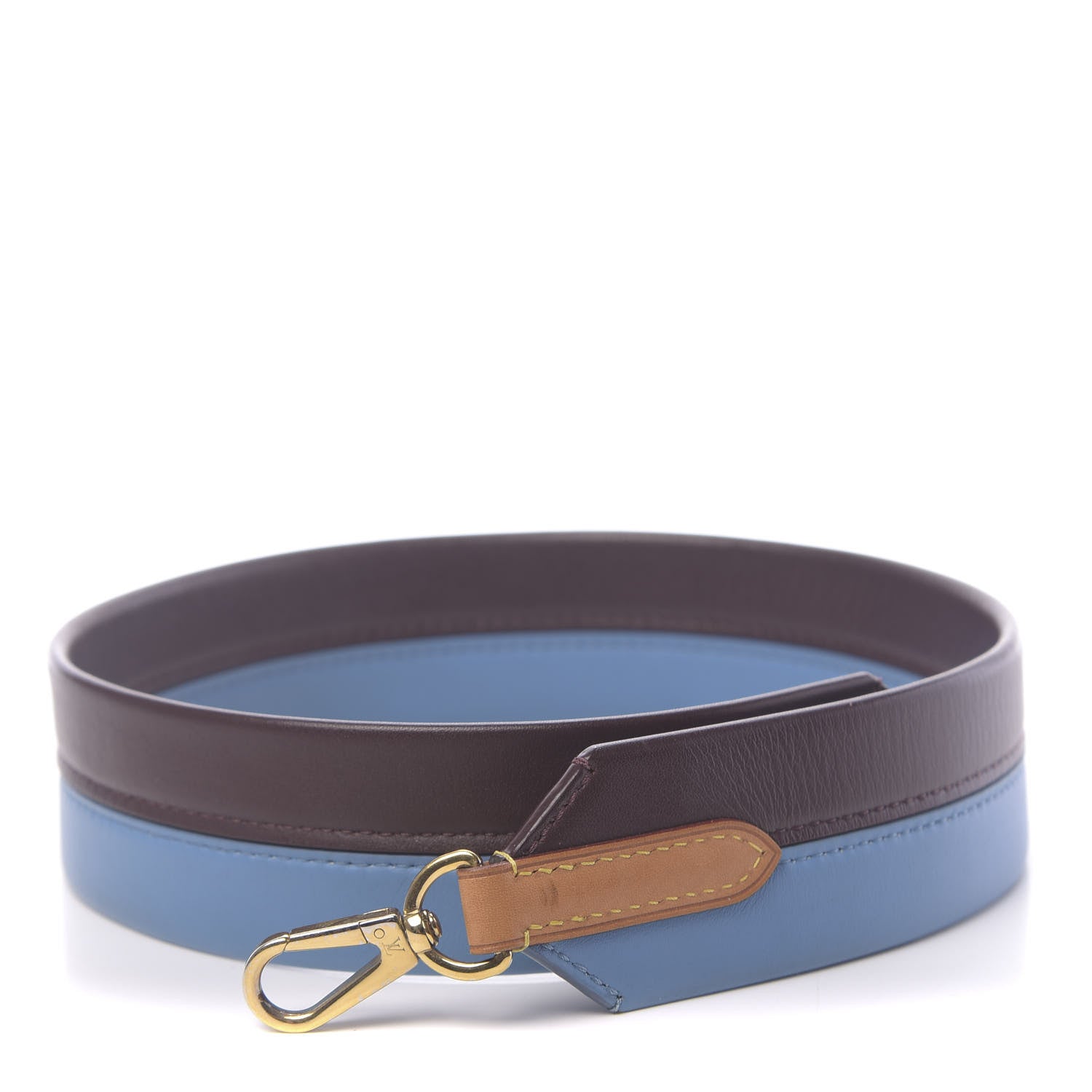 Louis Vuitton Calfskin Cluny MM Shoulder Strap Blue Glacial 1 of 4