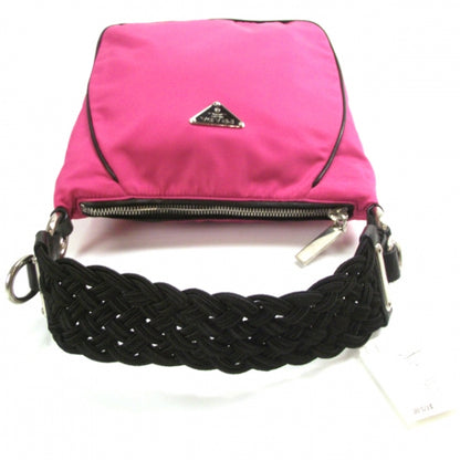 Prada Tessuto Braided Handbag Pink 5 of 10