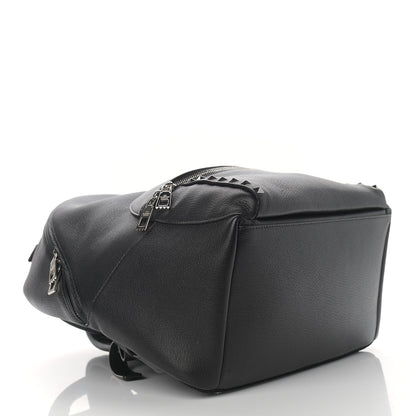 Valentino Garavani Grained Calfskin Rockstud Backpack Black 4 of 10