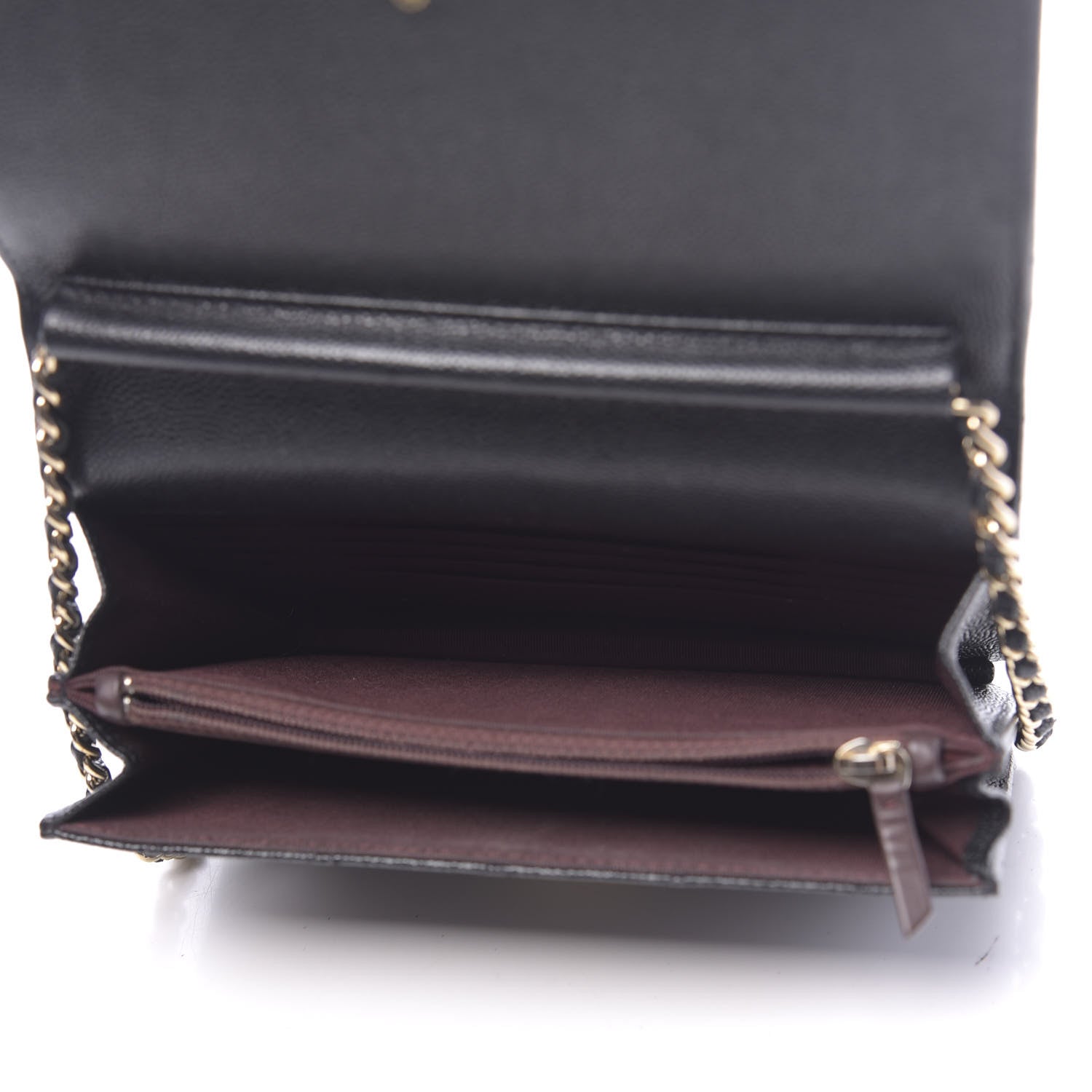 Chanel Caviar Quilted Square Wallet On Chain WOC Black 5 of 12