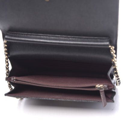 Chanel Caviar Quilted Square Wallet On Chain WOC Black 5 of 12