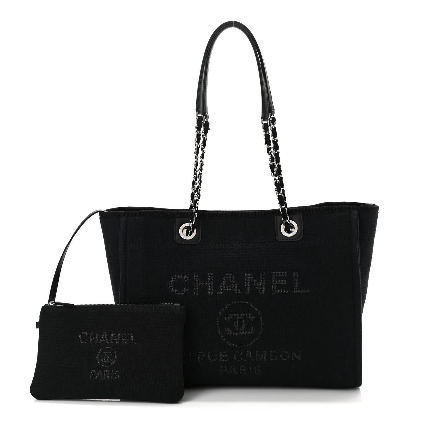 Mixed Fibers Small Deauville Tote Black