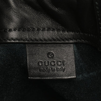 Gucci Calfskin Coco Capitan Logo Drawstring Backpack Black 6 of 9