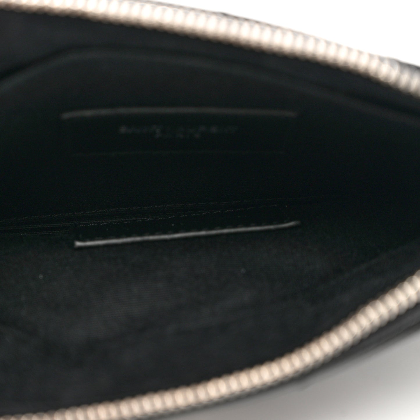 Grain De Poudre Chevron Monogram Bill Pouch Black