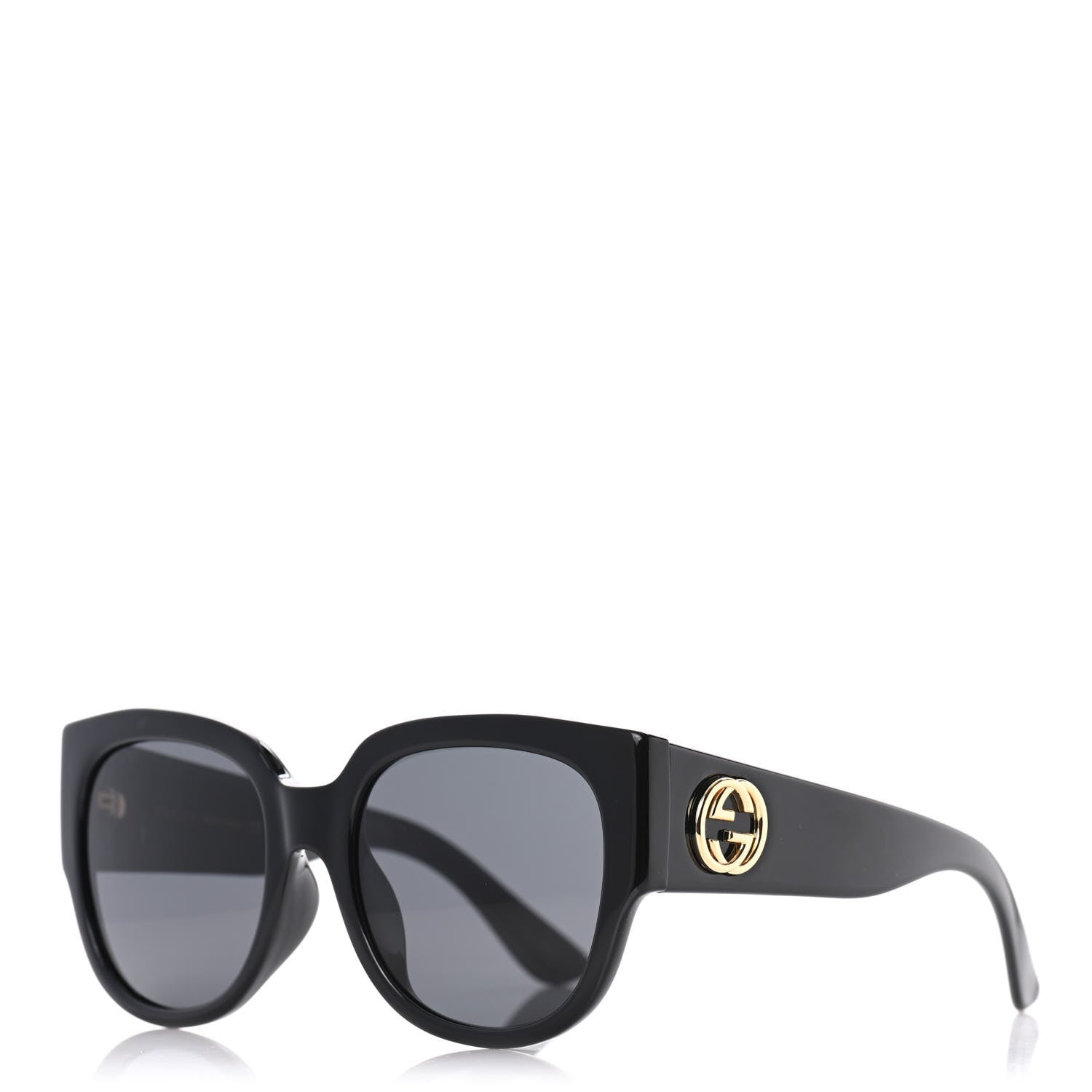 Gucci Acetate Square Frame Sunglasses GG0142SA Black 1 of 9
