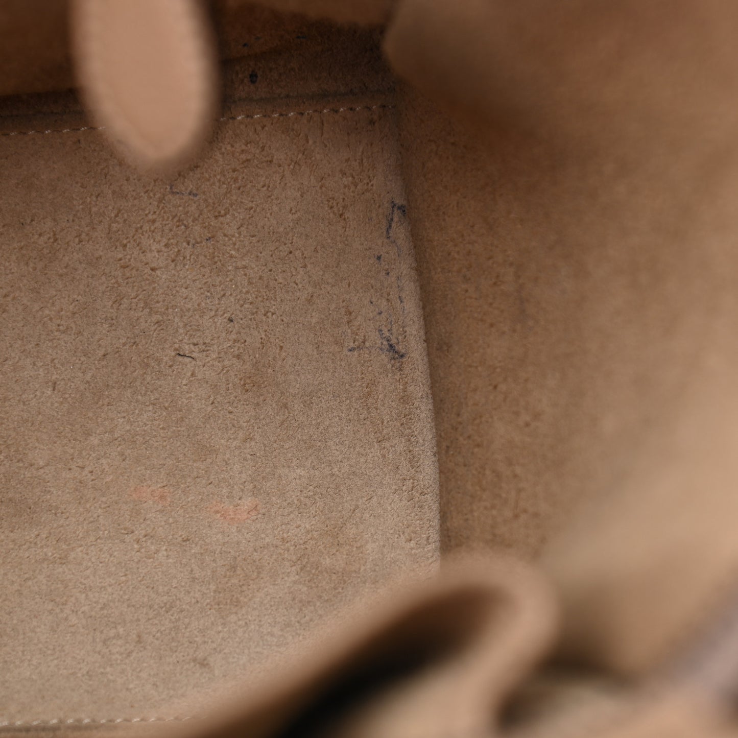 Drummed Calfskin Micro Luggage Dune