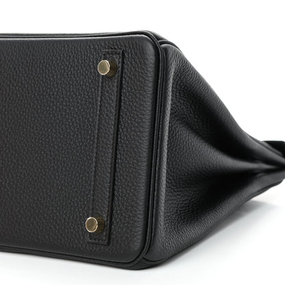 Hermes Togo Matte Alligator Birkin Touch 30 Black 9 of 10