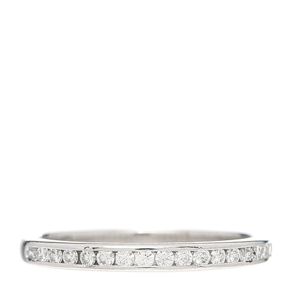Tiffany Platinum Diamond .22ctw Half Circle Wedding Band Ring 52 6 1 of 4