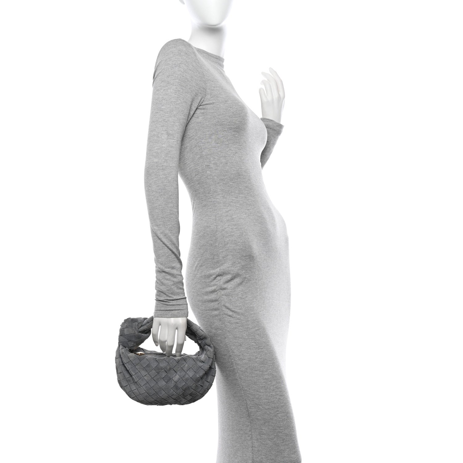 Bottega Veneta Suede Intrecciato Mini Jodie Thunder 2 of 11