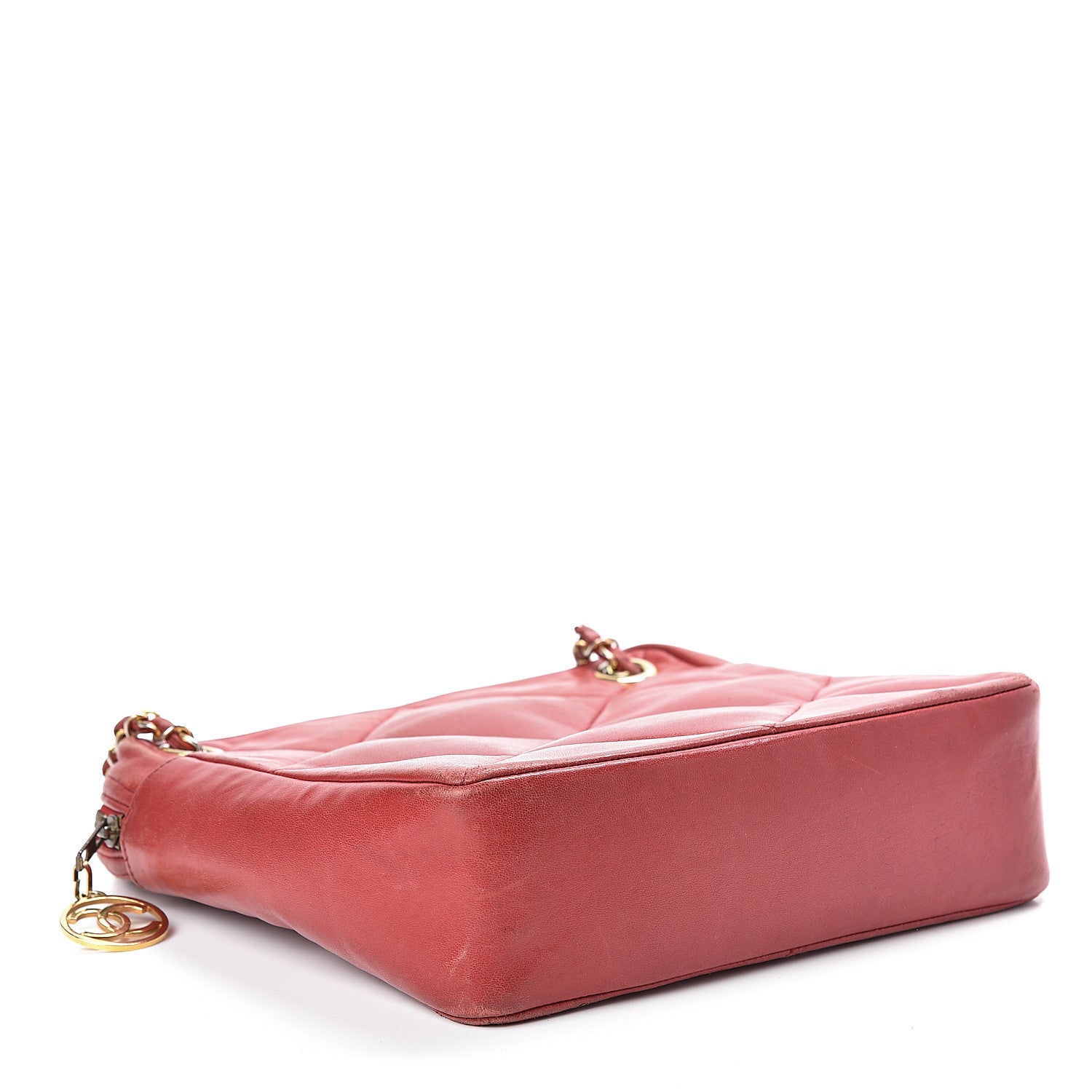 Chanel Lambskin Quilted Crossbody Red 4 of 24
