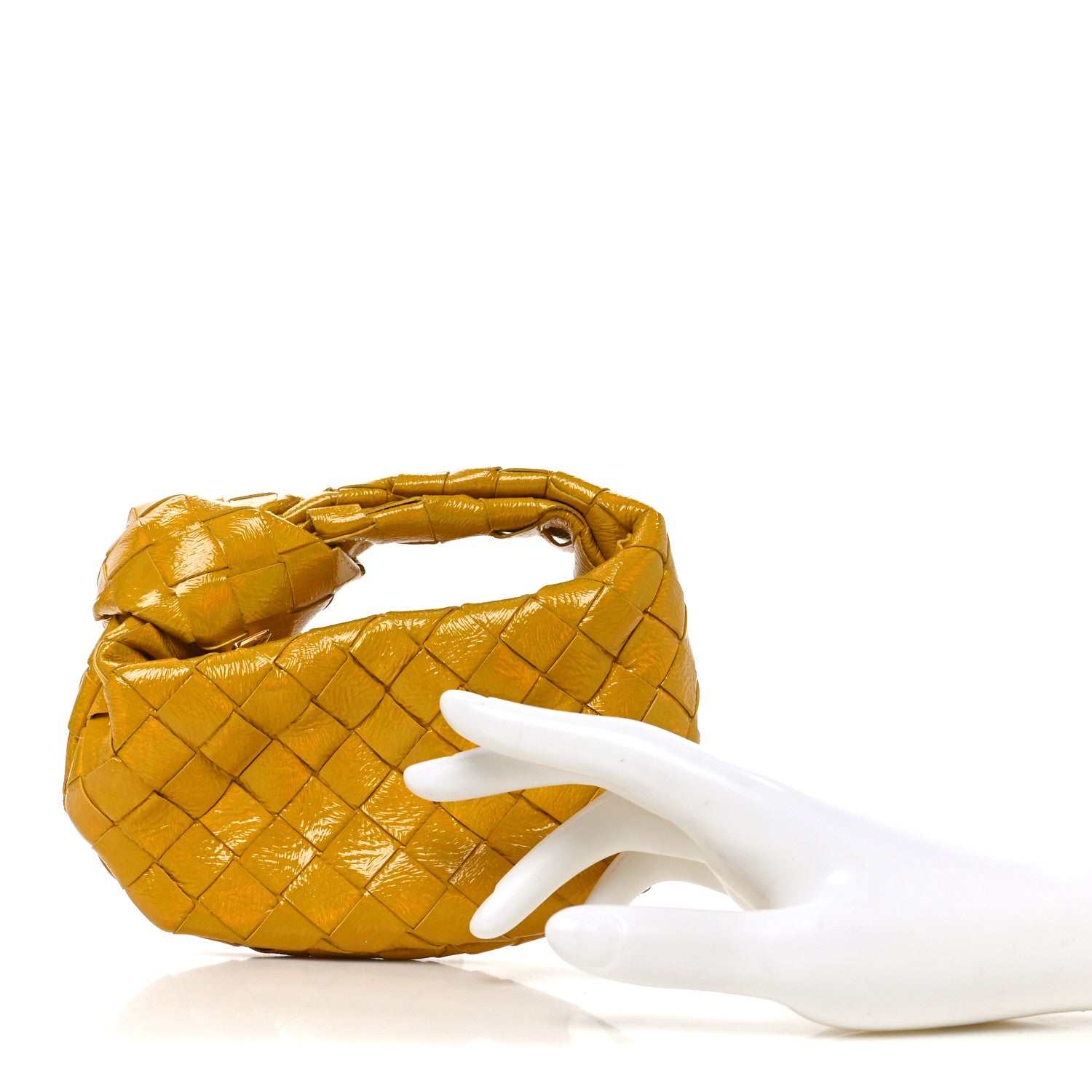 Bottega Veneta Textured Deerskin Intrecciato Candy Jodie Yellow 3 of 12