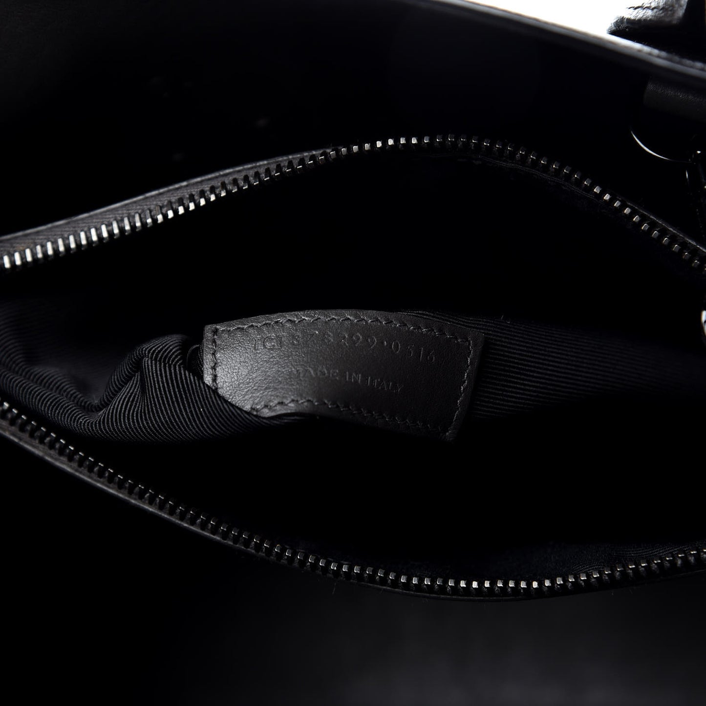 Grained Calfskin Small Sac De Jour Coal