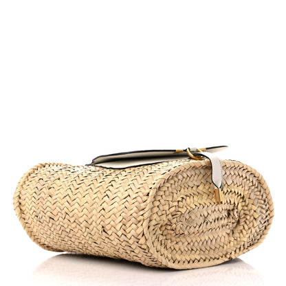 Chloe Raffia Grain Calfskin Medium Marcie Basket White 4 of 7
