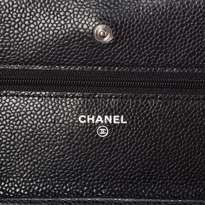 Chanel Caviar Quilted Wallet On Chain WOC Black 6 of 11