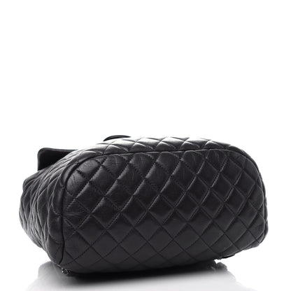 Chanel Calfskin Quilted Large Urban Spirit Backpack Navy Blue 4 of 11