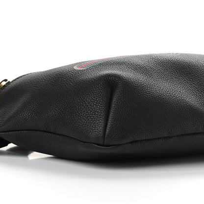 Gucci Grained Calfskin Logo Belt Bag Black 8 of 9