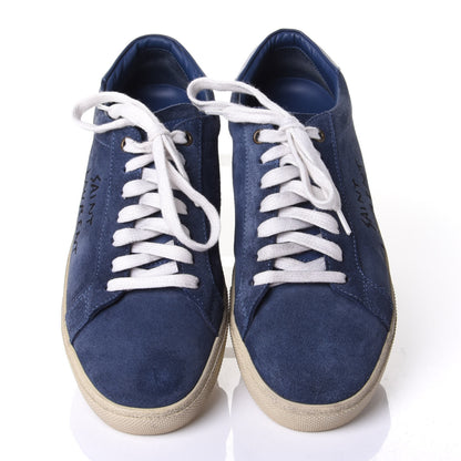 Saint Laurent Suede Womens Court Classic Sneakers 40 Denim 5 of 12